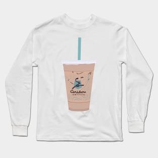 Iced Latte Drawing Long Sleeve T-Shirt